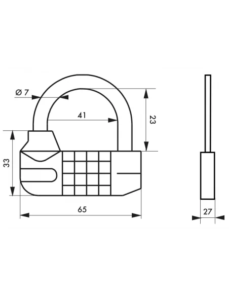 Cadenas à code modifiable - 99 999 combinaisons possibles