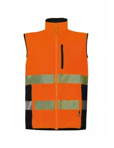 Bodywarmer Haute Visibilité Orange - T2S