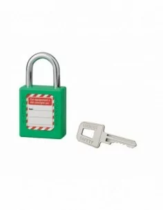 Cadenas de consignation LOTO Lockout Tagout 40 mm anse acier Ø 6 x 25 mm vert 2