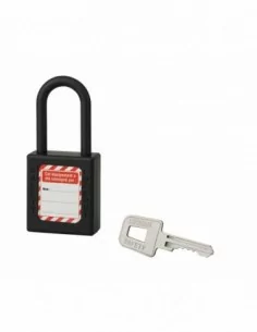 Cadenas de consignation LOTO Lockout Tagout 40 mm anse nylon Ø 6 x 38 mm noir 2