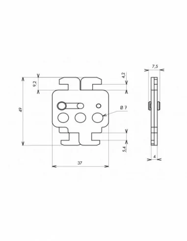 Double verrouillage disjoncteur boîtiers moulés 3 trous - THIRARD Double verrouillage disjoncteur boîtiers moulés 3 trous - THIRARD