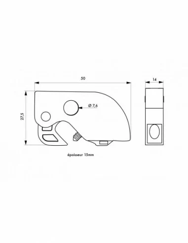 Petit verrouillage de disjoncteur universel 2 positions - THIRARD Petit verrouillage de disjoncteur universel 2 positions - THIRARD