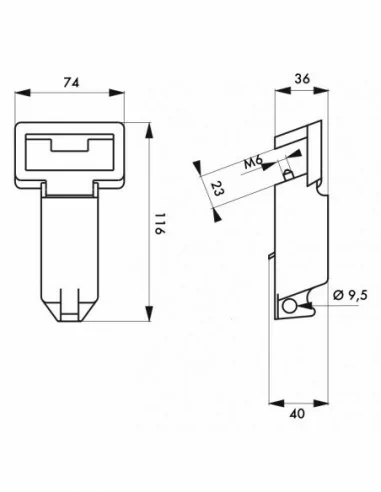 Verrouillage ajustable pour disjoncteur à bascule - THIRARD Verrouillage ajustable pour disjoncteur à bascule - THIRARD