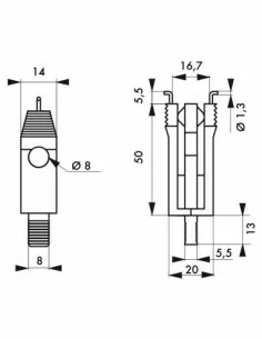 Verrouillage mini disjoncteur 20 mm - THIRARD 2