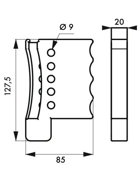 Câble de consignation ajustable Ø 3 mm longueur 1,80 m
