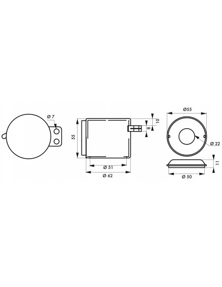 Bloque bouton d.62