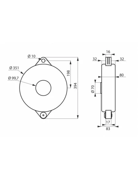 Consignation de vanne Ø 254 / 330 mm