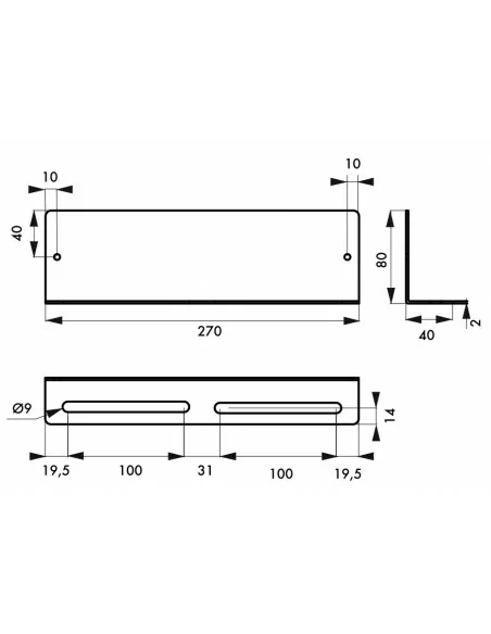 Station de stockage 10 cadenas longeur 270 mm