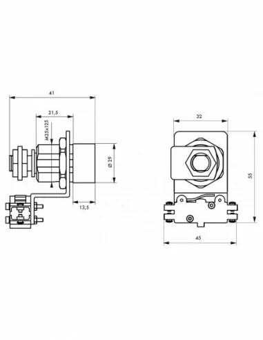 Barillet contacteur filetée ATLANTIC M - 4 clés - THIRARD Barillet contacteur filetée ATLANTIC M - 4 clés - THIRARD