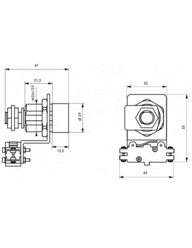Barillet contacteur filetée ATLANTIC - 4 clés - THIRARD Barillet contacteur filetée ATLANTIC - 4 clés - THIRARD
