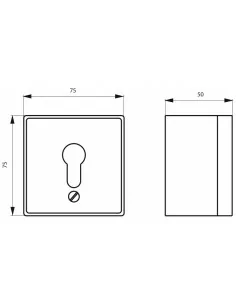 Contacteur à clé à appliquer sans cylindre 2