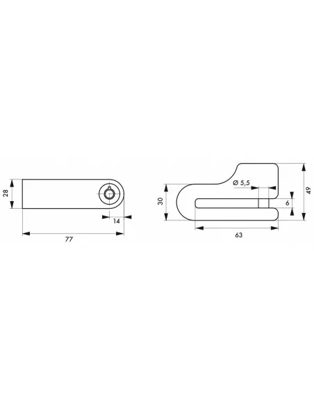 Antivol scooter Ø 5,5 mm