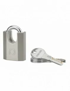 Cadenas à clé OCTO-P 40mm anse protégée acier 3 clés 2