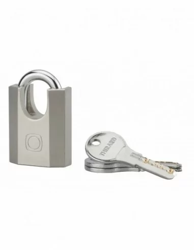 Cadenas à clé OCTO-P 40mm anse protégée acier 3 clés Cadenas à clé OCTO-P 40mm anse protégée acier 3 clés