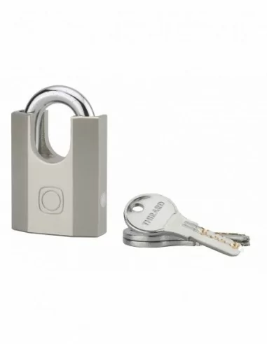 Cadenas à clé OCTO-P 50mm anse protégée acier 3 clés Cadenas à clé OCTO-P 50mm anse protégée acier 3 clés