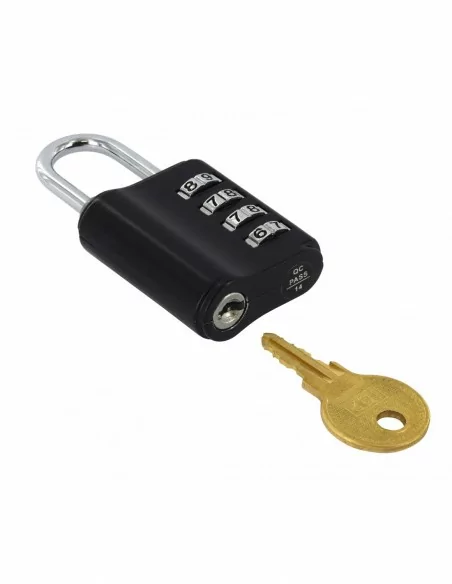 Cadenas 40 mm combinaison modiable ouvrant sur clé passe
