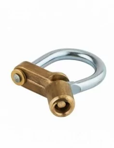 Cadenas d'artillerie 129 à talon coudé anse acier vis demi-lune 2