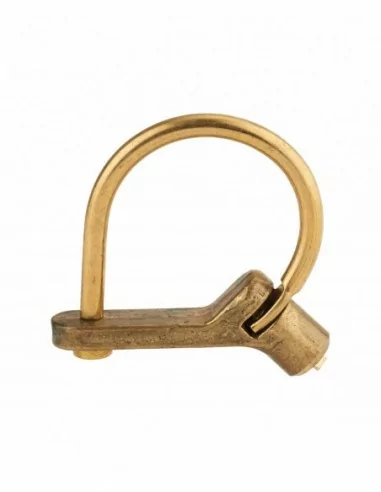 Cadenas d'artillerie 629 c gm à talon coudé anse laiton triangle 5 mm