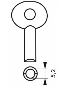 Clé pour cadenas demi-lune 2