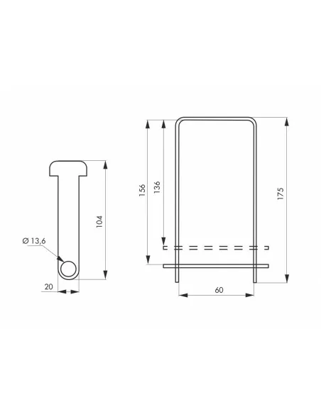 Porte-cadenas pour grille