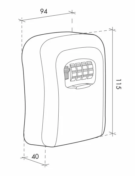 Boite à clé murale à combinaison