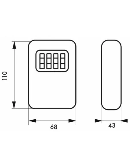 Boite à clé murale à combinaison
