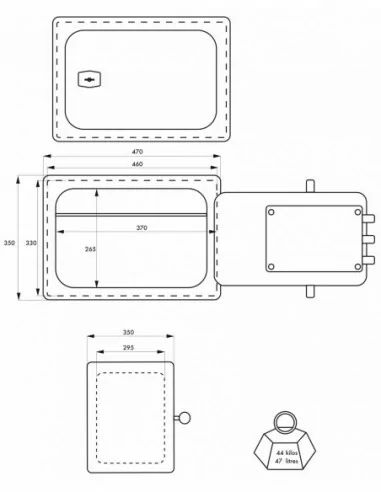 Coffre-fort BRAN 3 - 5 pênes Coffre-fort BRAN 3 - 5 pênes