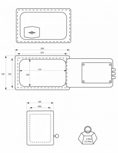 Coffre-fort PIERREFONDS - 3 pênes Coffre-fort PIERREFONDS - 3 pênes