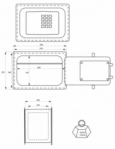 Coffre-fort WINDSOR - 4 pênes Coffre-fort WINDSOR - 4 pênes