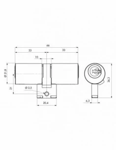 Cylindre 33 x 33 mm 2