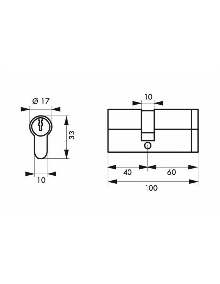 Cylindre profile hg5+ 40x60 nick 3cl