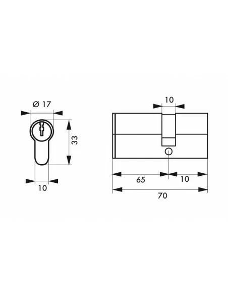 Cylindre profile hg5+ 65x10 nick 3cl