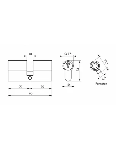 Cylindre 30 x 30 mm Cylindre 30 x 30 mm