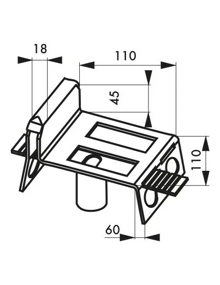 Sabot à€ sceller avec glissère réglage