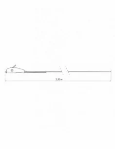 Set de 2 sangles à boucle autoserrante largeur 25mm x 2,50m 2