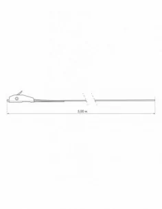 Set de 2 sangles à boucle autoserrante largeur 25mm x 5,00m 2