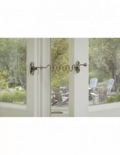 Entrebailleur de fenetre à 1 ou 2 vantaux chromé 2