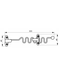 Entrebailleur de fenetre à 1 ou 2 vantaux laqué blanc 2