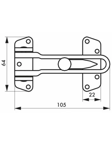 Entrebailleur de porte eco doré Entrebailleur de porte eco doré