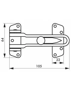 Entrebailleur de porte eco nickelé 2