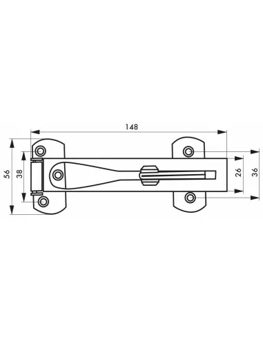 Entrebailleur de porte inox Entrebailleur de porte inox