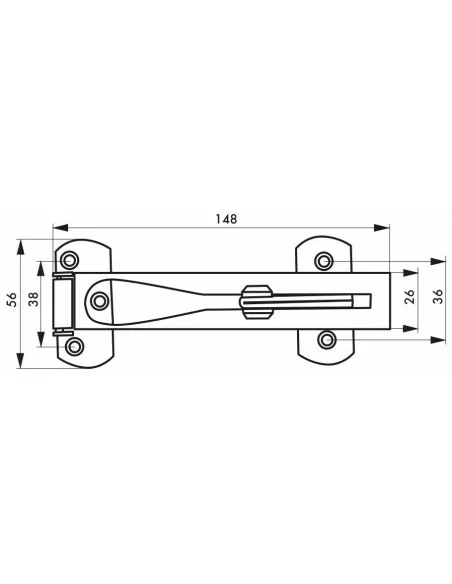 Entrebailleur de porte inox