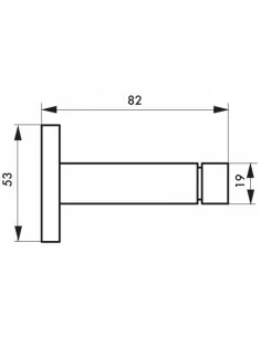 Butoir balustre inox longueur 85mm 2
