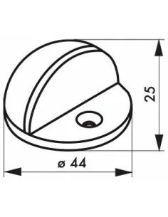 Butoir de porte demi boule 2