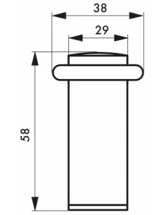 Butoir de sol Ø 29 mm hauteur 58 mm 2