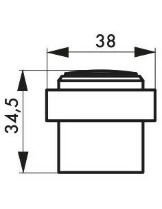 Butoir de sol Ø 30 mm argent 2