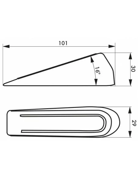 Cale de porte marron