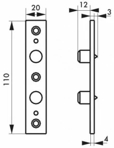 Protege gonds la paire 2
