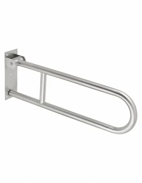 Barre de maintien rabattable Ø32mm l.700mm - inox poli