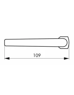 Bequille double crecy carré 7 mm 2